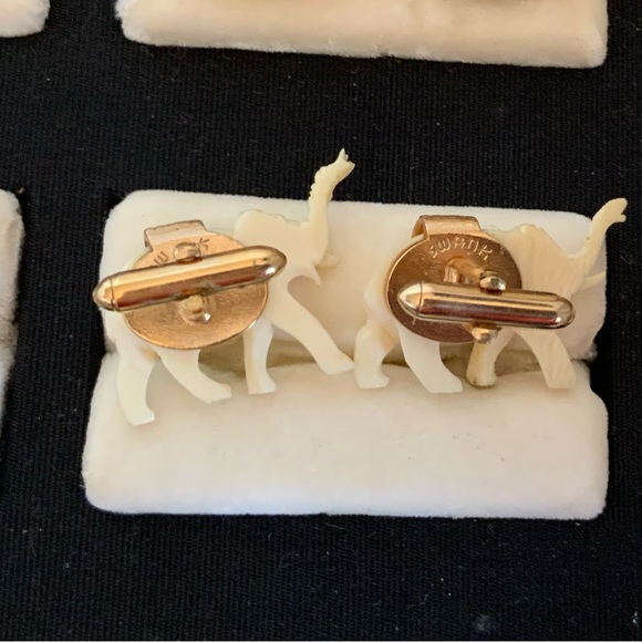 Vintage Swank “Arts of the World” Elephant Cuff Links - Picture 3 of 3